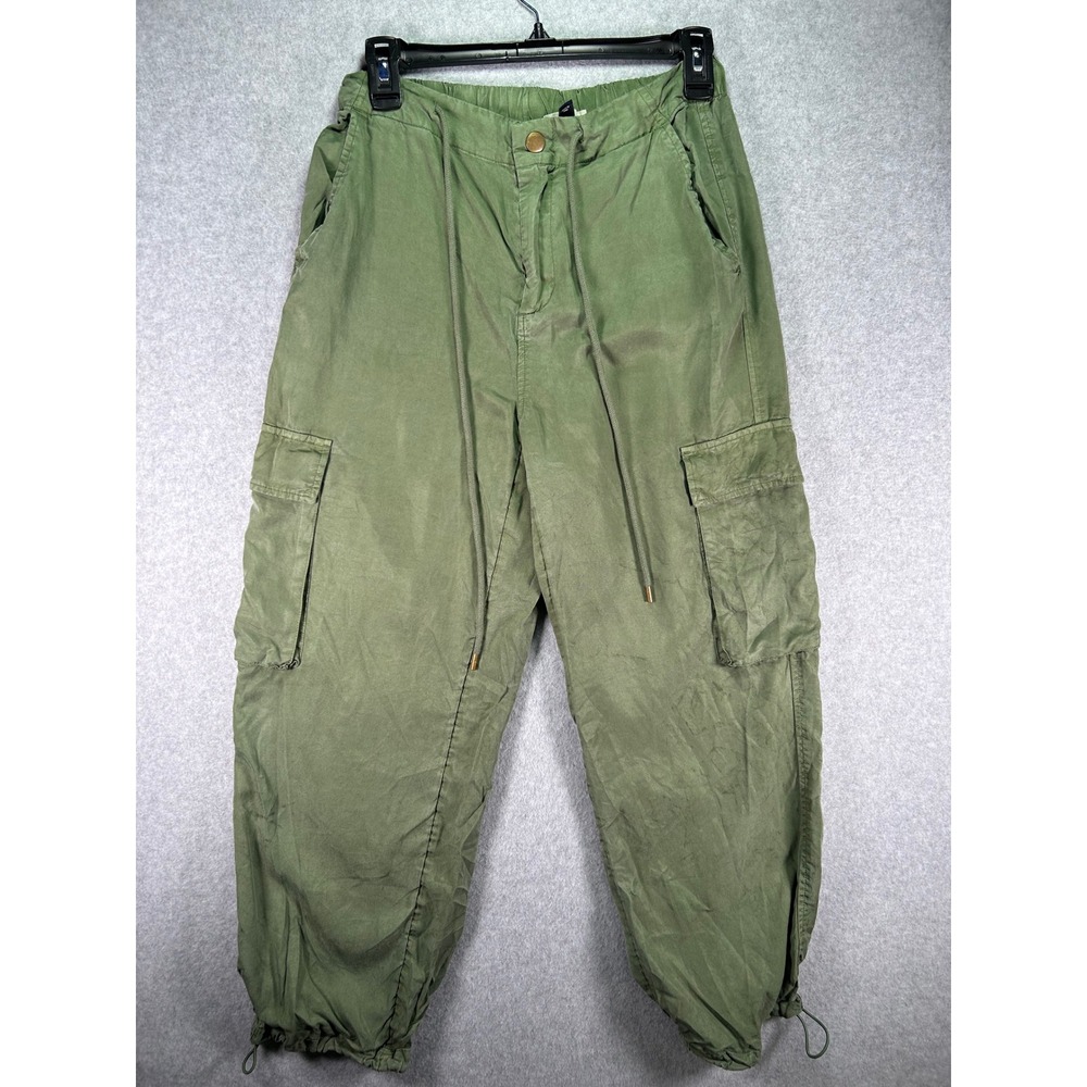 Universal Thread Olive Green Lyocell Cargo Jogger Pant Size 4 Drawstring Utility